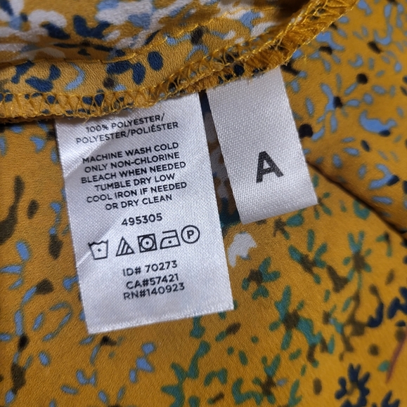 Pretty Pre-owned Loft Longsleeve Wrap Blouse with Tie Like New Small - Picture 5 of 6